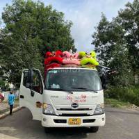 Hino chạy hoa lá cành