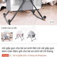 Nôi gấp gọn cho bé mới mua 856k, pass lại 600k